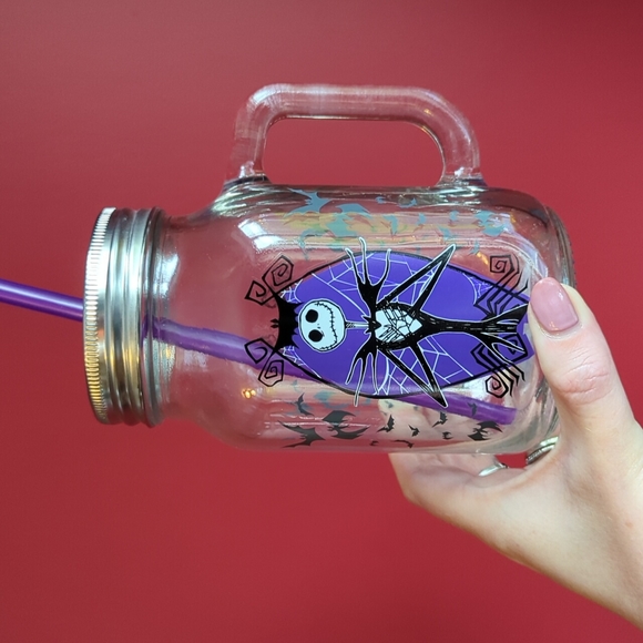 Disney Dining Disney Jack Skellington Collectible Mason Jar